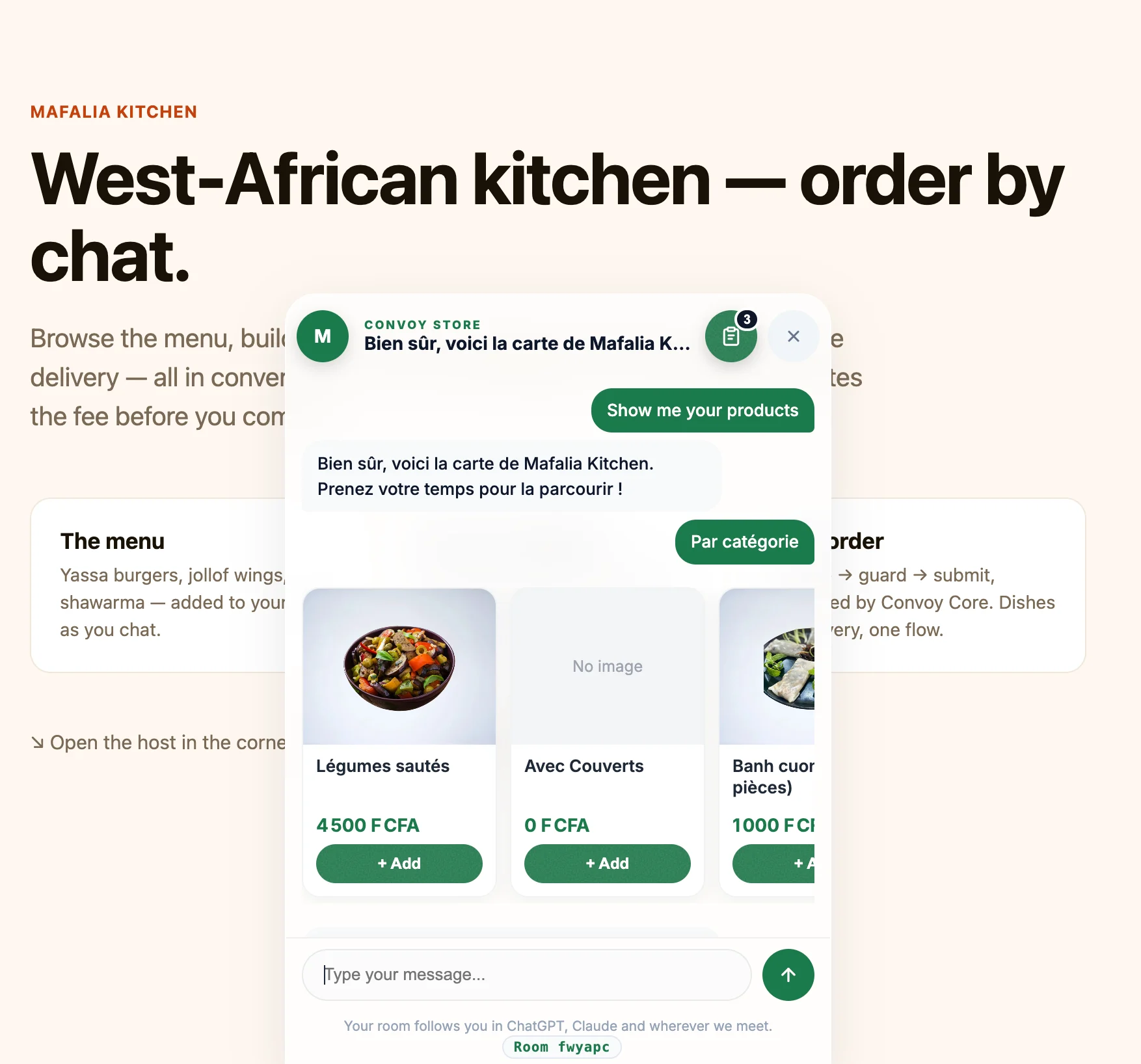 CONVOY — Agentic e-commerce (MCP / WebMCP)